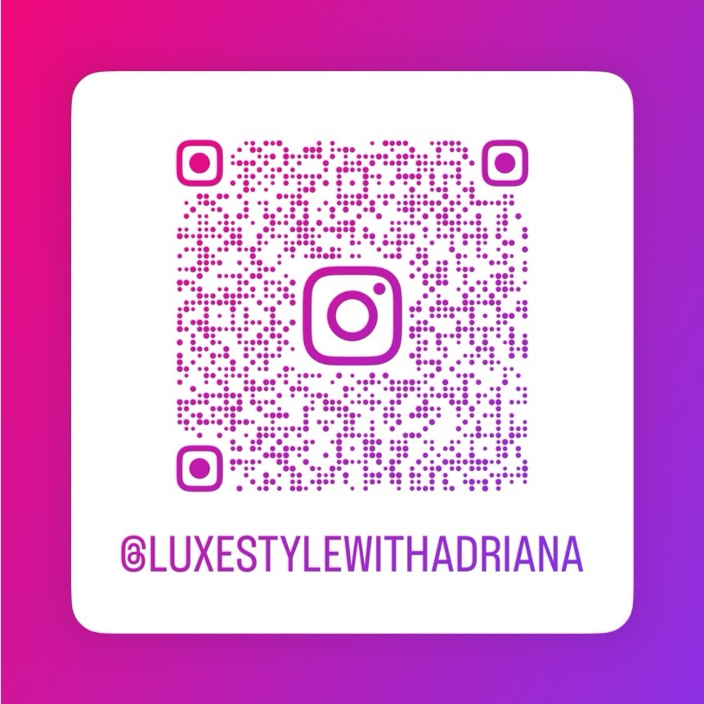 Follow me on I G  LUXESTYLEWITHADRIANA 💕💕💕